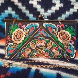 Mexican Embroidered Clutch
